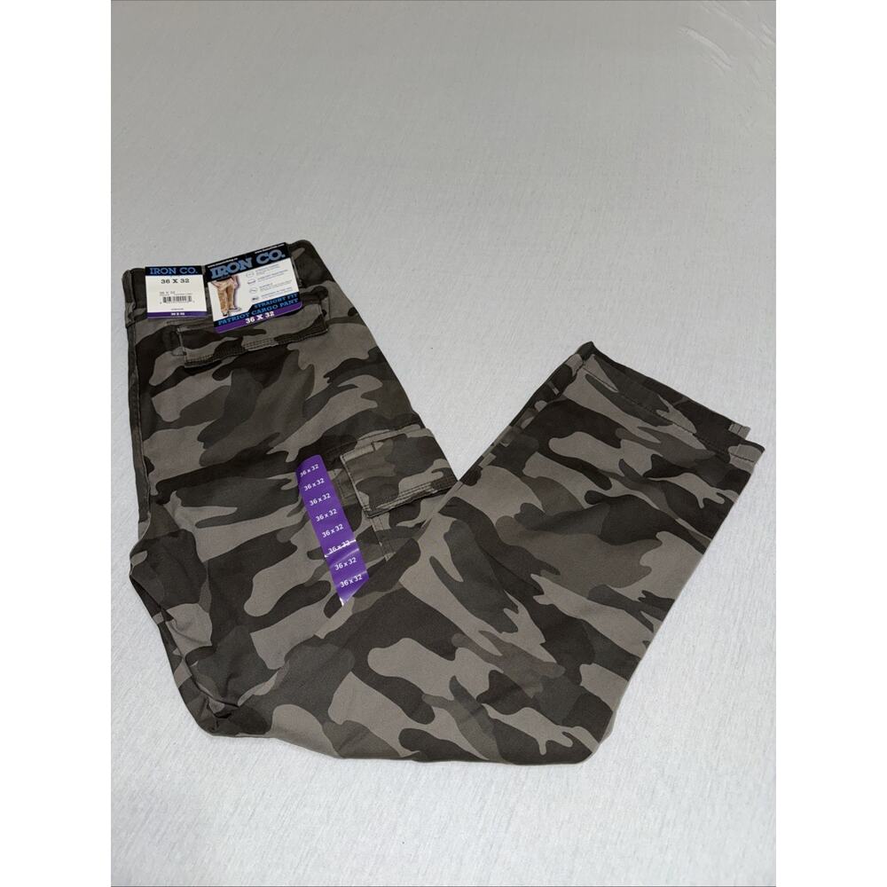 Size 36x32 Mens Straight Fit Iron Co. Patriot Cargo Pants (Canteen Camo) BNWT